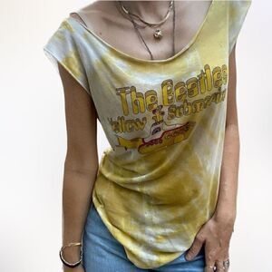 The Beatles yellow submarine cotton T-shirt tie dye size medium